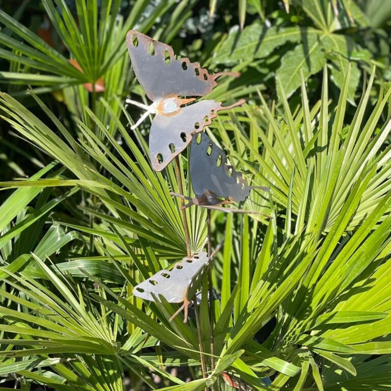 5065022557951 1 Decorative Steel Garden Stake Ornament Butterfly 1 Trio.jpg